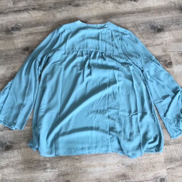 BNWT SHOW ME YOUR MUMU aqua flowy TUNIC Sz M - Picture 4 of 4